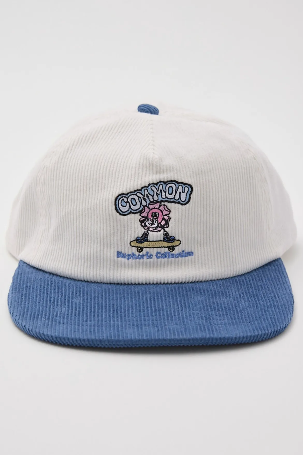 Euphoria Cord Skate Cap White/Blue