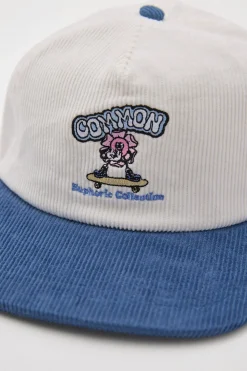 Euphoria Cord Skate Cap White/Blue