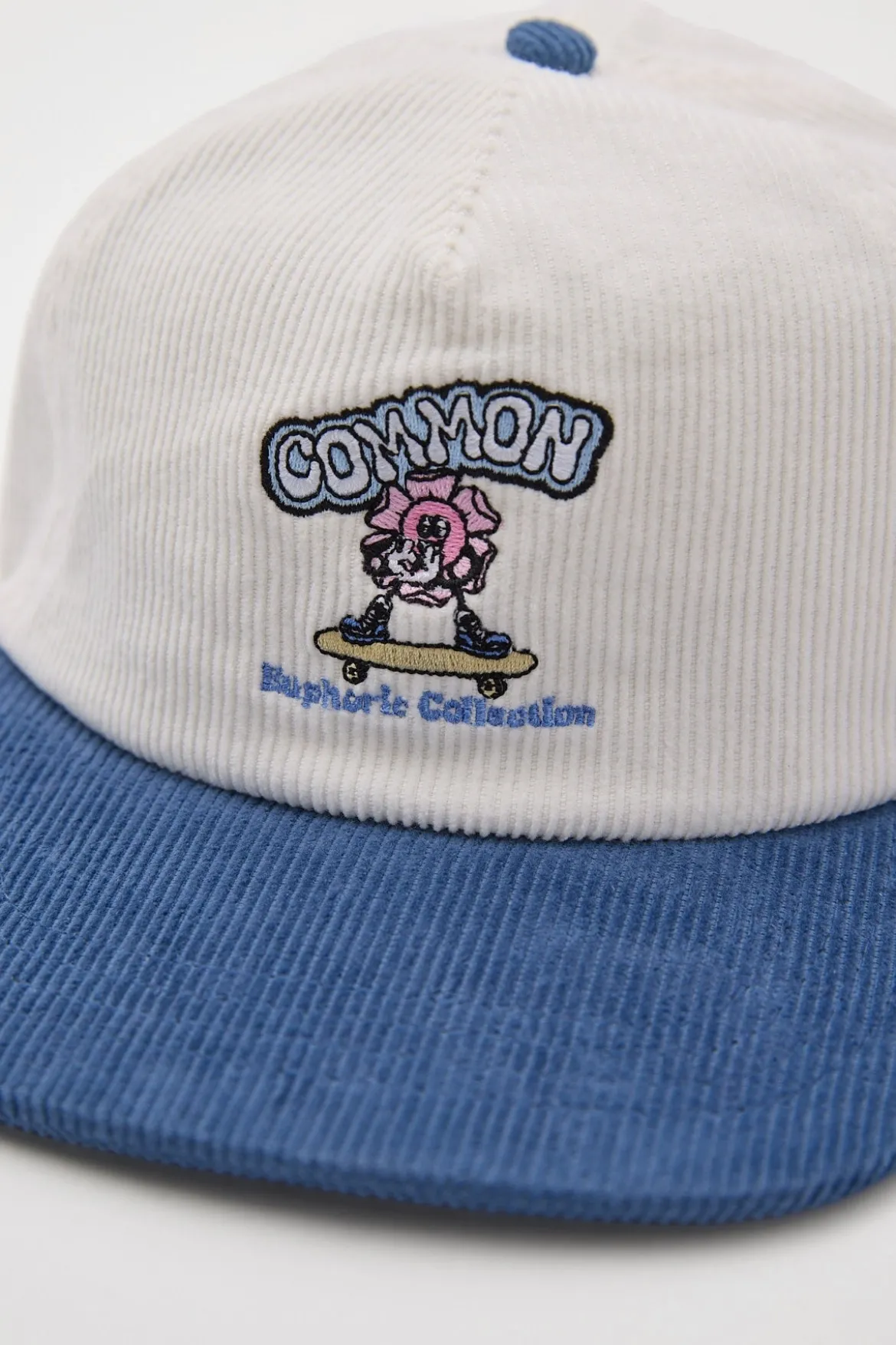 Euphoria Cord Skate Cap White/Blue