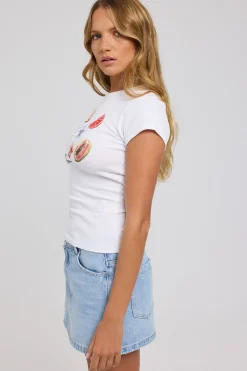 Euro Summer Baby Tee White