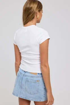 Euro Summer Baby Tee White