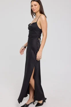 Evie Recycled Maxi Dress Black
