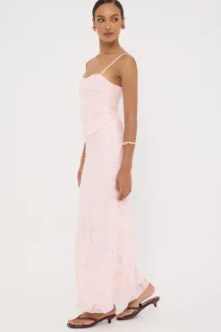 Evon Maxi Skirt Pink