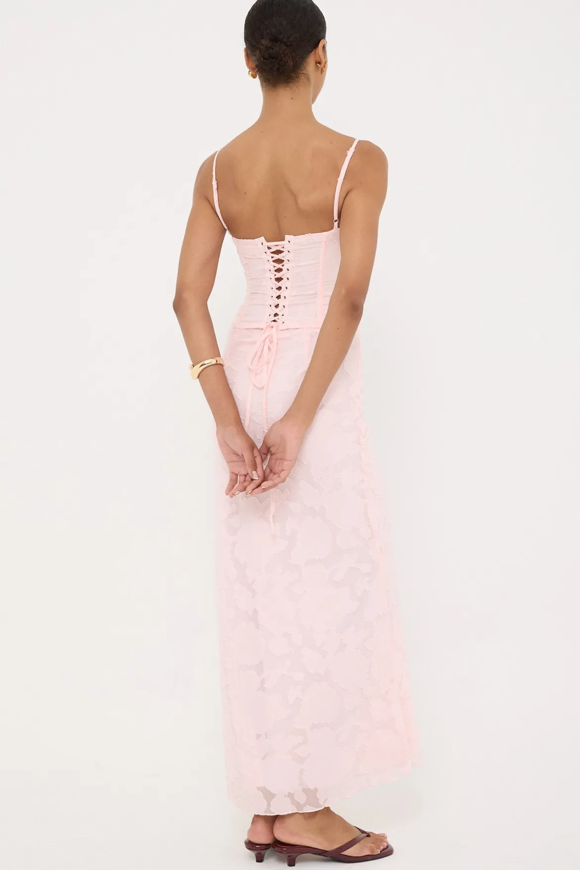 Evon Maxi Skirt Pink