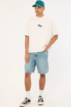 Excitement Excitement Embro Box Fit Oversize Cropped Ra Lily White