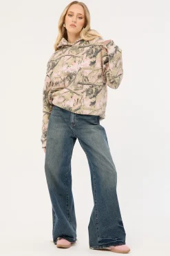 Exhibit Camo Relaxed Hoodie Pink Camo
