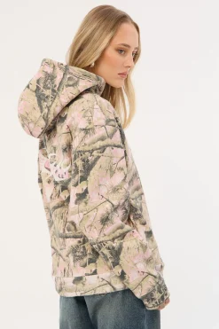 Exhibit Camo Relaxed Hoodie Pink Camo