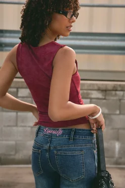 Eye Let Loose Tank Top Cranberry