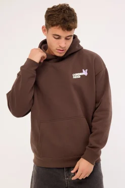 Fable Boxy Hoodie Dark Fudge