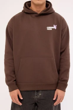 Fable Boxy Hoodie Dark Fudge