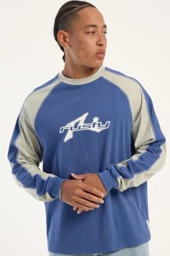 Fade-R Long Sleeve Tee Atlantic Blue Atlantic Blue