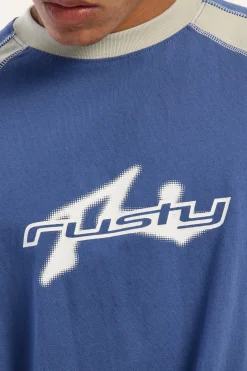 Fade-R Long Sleeve Tee Atlantic Blue Atlantic Blue