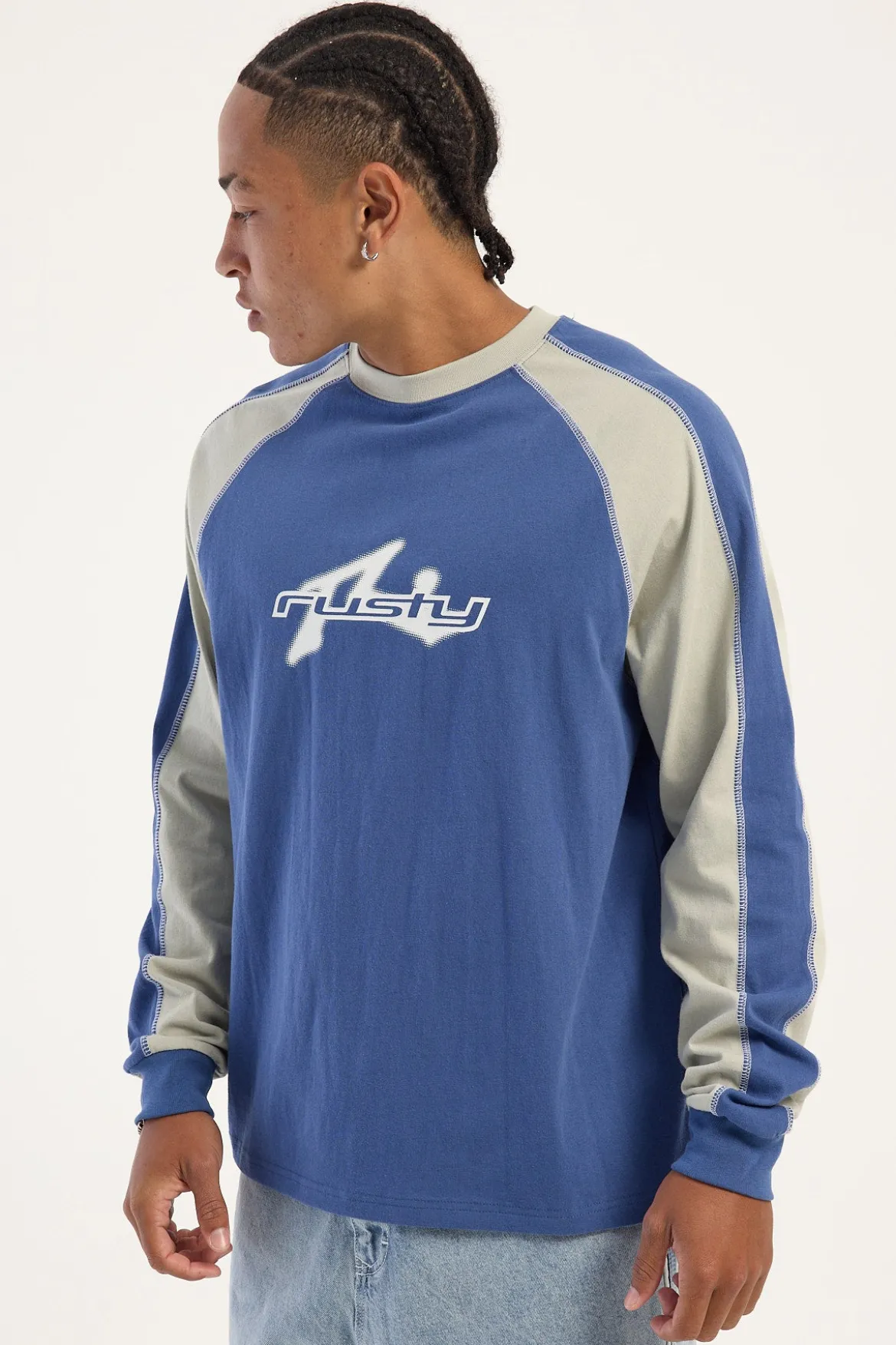 Fade-R Long Sleeve Tee Atlantic Blue Atlantic Blue