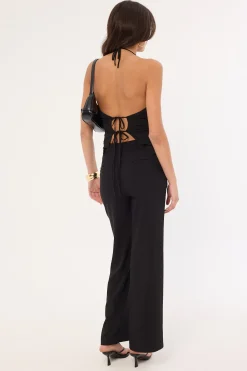 Fay High Rise Recycled Pant Black