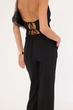 Fay High Rise Recycled Pant Black