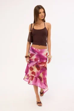 Festa Tie Dye Midi Skirt Bloom