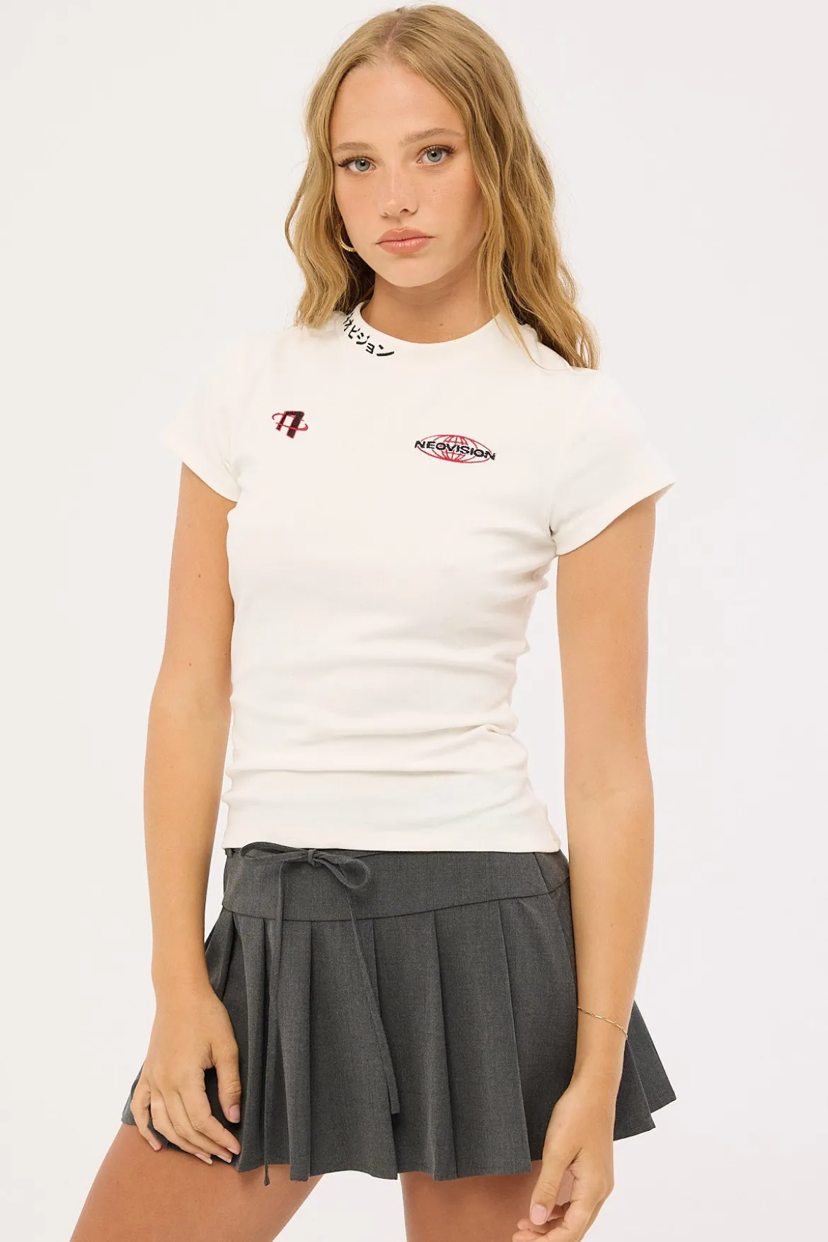 Firearm Baby Tee Off White