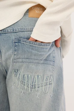 First Class Denim Jort Cloud Blue Denim