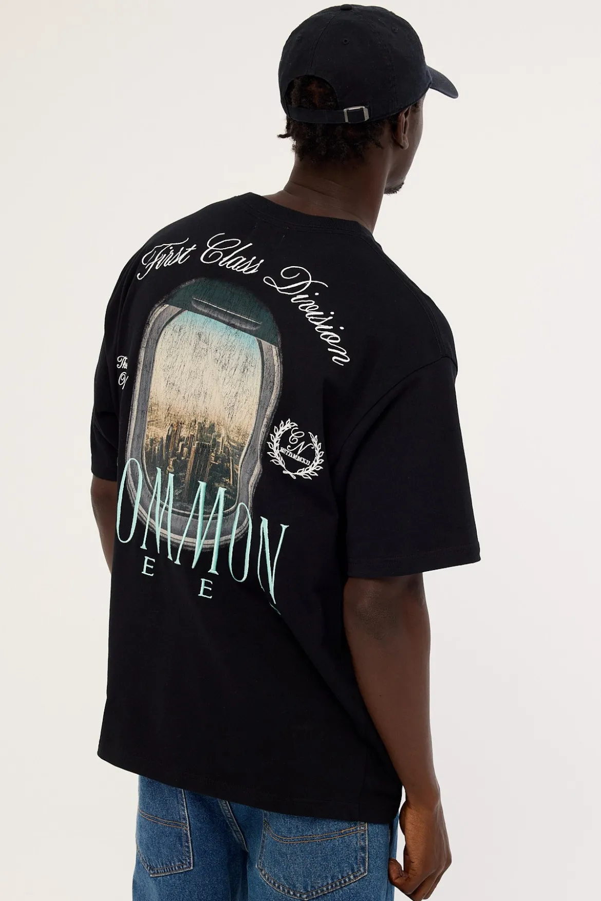 First Class Heavyweight Boxy Tee Black
