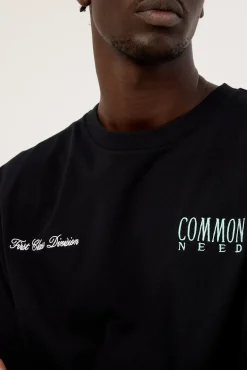First Class Heavyweight Boxy Tee Black