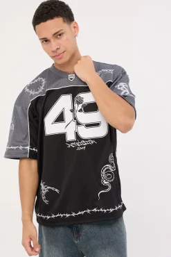 Flash V Neck Jersey Black