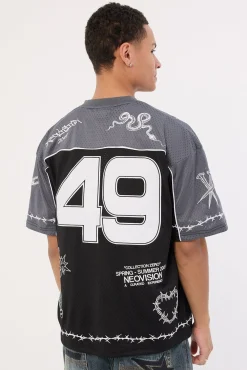 Flash V Neck Jersey Black