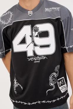 Flash V Neck Jersey Black