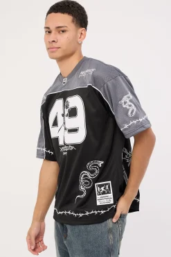 Flash V Neck Jersey Black