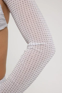 Flashy Glitter Bolero White / Silver