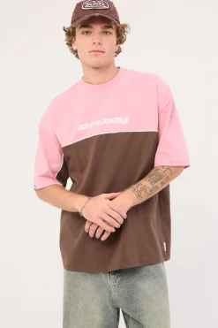 Flava Heavy Tee Java/Pink