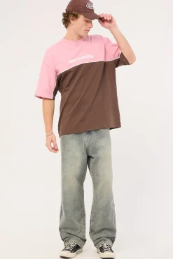 Flava Heavy Tee Java/Pink