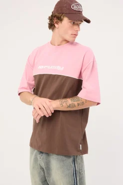 Flava Heavy Tee Java/Pink