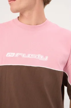 Flava Heavy Tee Java/Pink
