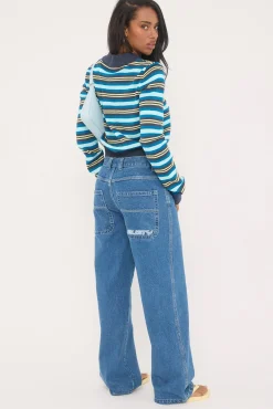 Flip Mommy Low Rise Tapeless Jean Authentic Blue