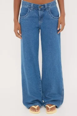 Flip Mommy Low Rise Tapeless Jean Authentic Blue