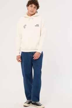 Flora Boxy Hoodie Off White