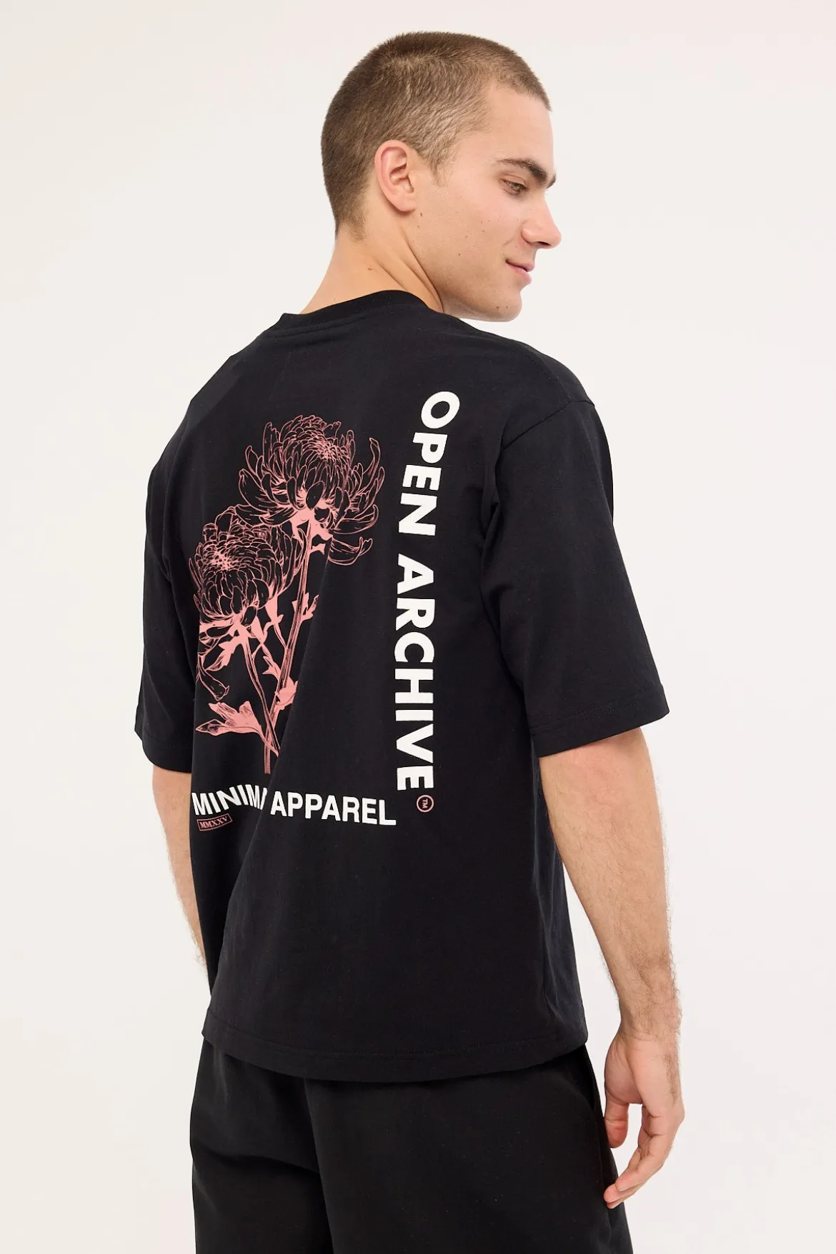 Flora Organic Boxy Tee Black