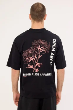 Flora Organic Boxy Tee Black
