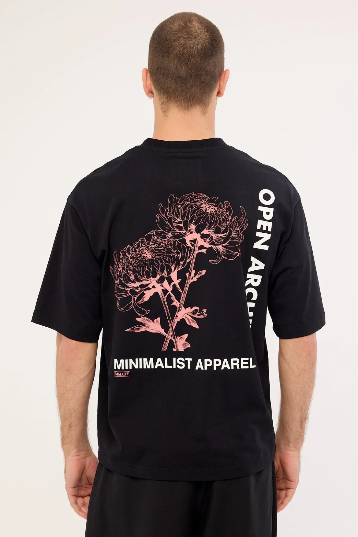 Flora Organic Boxy Tee Black