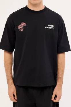 Flora Organic Boxy Tee Black