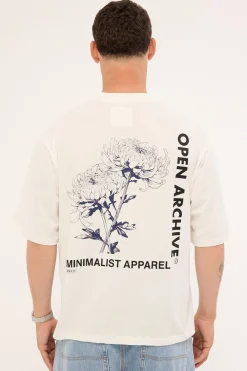 Flora Organic Boxy Tee Off White