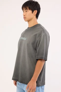 Floral Fade Boxcar Tee Dark Slate