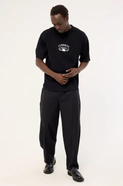 Floralia Heavyweight Easy Tee Black