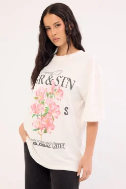 Flower Studio Oversized T-Shirt White