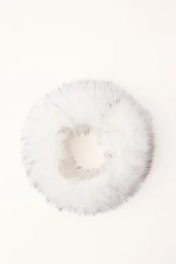 Fluffy Faux Fur Headband White