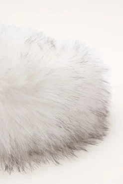 Fluffy Faux Fur Headband White