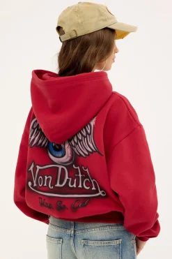 Flying Eye Oversized Hood Red