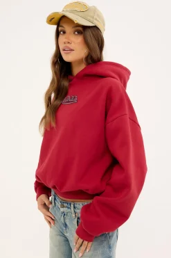 Flying Eye Oversized Hood Red