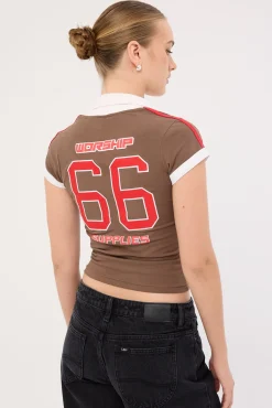 Football Baby Polo Brown/Red