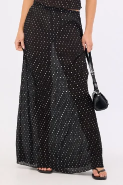 Ford Maxi Skirt Onyx Polka